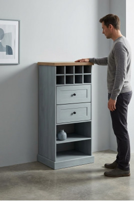 Landhaus Wäiss Schaf Kommode Lowboard Anrichte Holz Buffet Kommoden Sideboard