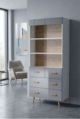 Vitrine Anrichte Schaf Regal Modern Stil Wunnzëmmer Kollektioun Gro Vitrinen