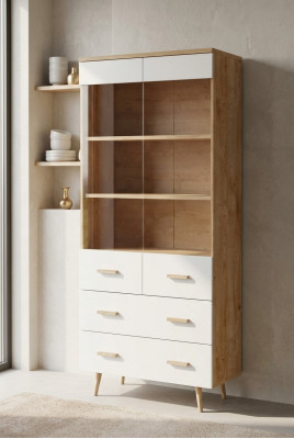 Modern Schief Schaf Schiefwand Bicherregal Regal Vitrin - Modell Brillo