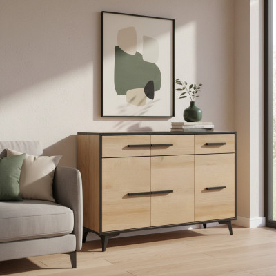 Luxus Schaf Holz Stil Miwwelen Holz Wunnzëmmer Kommode Anrichte Vitrine Komoden