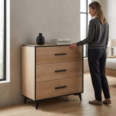 Kommod Lowboard Schaf Regal Luxus Schlofzëmmer Holz Design Anrichte Säit Nei