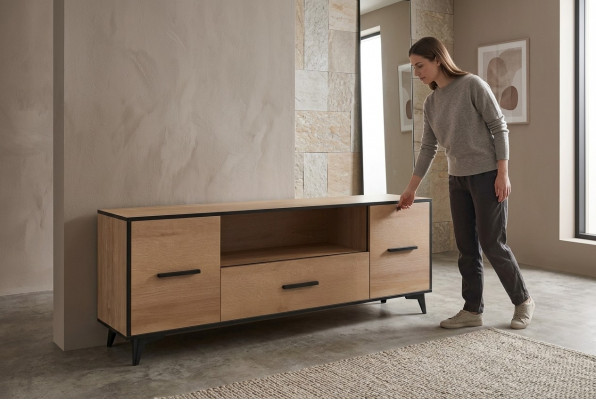 Side Low Board Schaf Wunnzëmmer Regal Luxus Designer rtv tv Anrichte Komod.