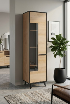 Wunnzëmmer Schau Design Schranken Glas Miwwelen Modern Vitrin Schaf Vitrinen Nei