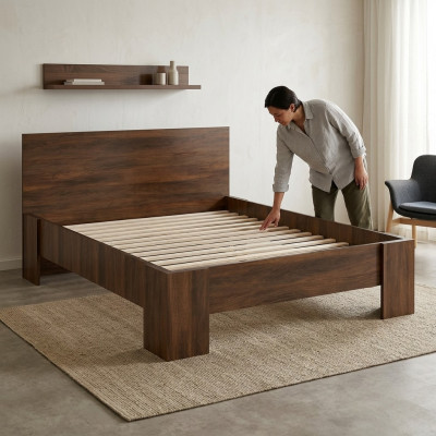 Luxus Better Duebelbett 160x200 cm Modern Style Design Hotel Miwwel Italien Miwwel