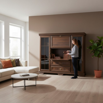 Schiefen Holz Kommod 158cm Kommoden Schaf Anrichte Kommod Massivholz