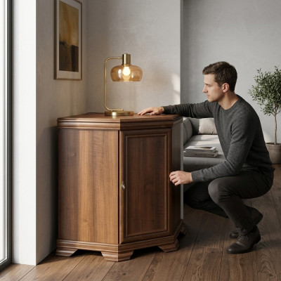 Holz Kommode Wunnzëmmer Tirang Kommode handgemaachte Schlofzëmmer Kommode