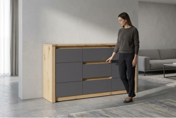 Design Wunnzëmmer Miwwelen Anrichte Holz Kommod Modern Kommoden Héichschaf Nei
