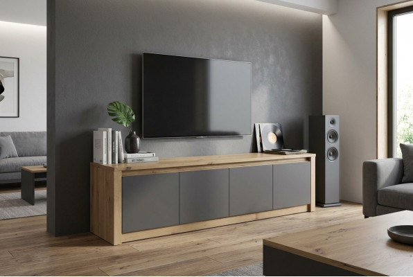 Designer RTV Anrichte Kommode Side Low Board Schaf Zëmmer Regal Luxus Wunnzëmmer tv