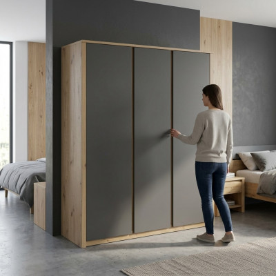 Schaf Holz Miwwelen Schlofzëmmer Schief Modern Stil Modern Kleederschaf Nei