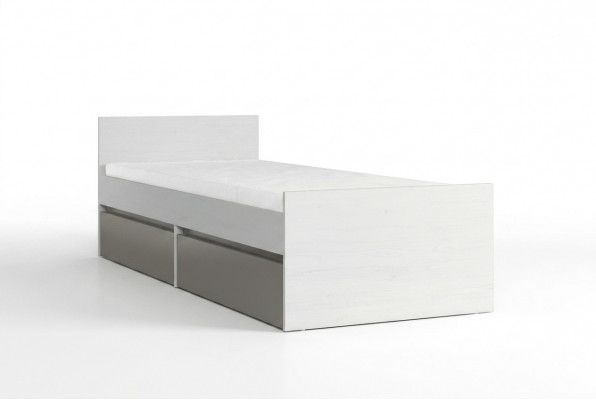 Jugendbett Kannerbett Kids Design Modern Kannerzëmmer Bett 90 cm Bettkëscht Neit