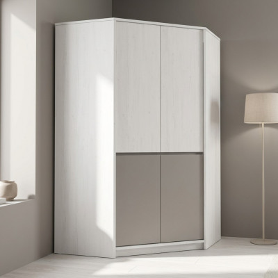 Modern Schief Schafschränk Holzschafschränk Eckschafschränk Kleederschafschränk Holzschafschränk Miwwelen