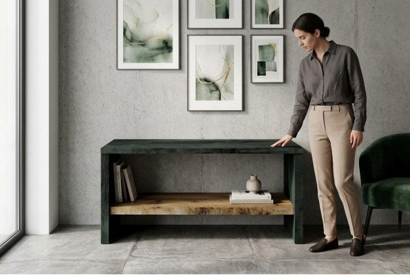 Couchtisch Holzdësch Massiv Holz Beistelltësch Dësch 120x60 Couchtisch.