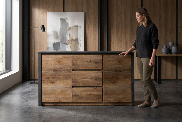 Luxus Kommoden Lowboard Anrichte Kommode Design Holz Schaf Möbel Sideboard