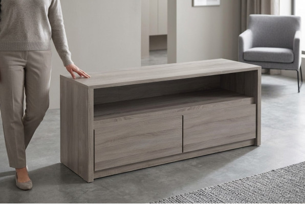 RTV-Sideboard Fernsehschaf Schaf TV Dësch modernen Holzschaf Unterschaf