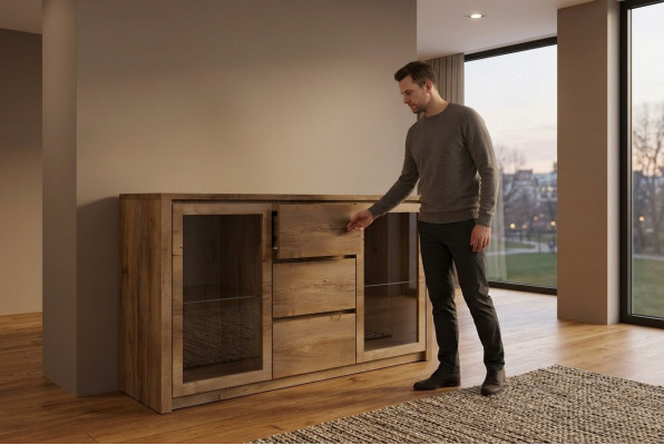 Kommoden Holz Schief Schränker Nei Anrichte Schaf Massiv Kommod Sideboard Miwwel Nei