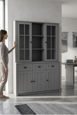 Schiefche Anrichte Opbau Anrichte Konsole Regal Holz Buffet Kommode Ariichten