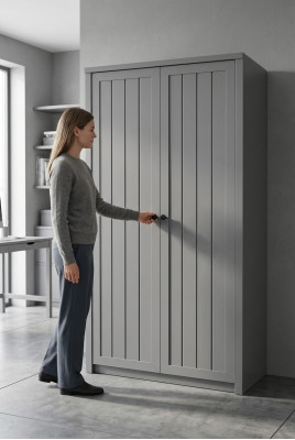 Kleederaschaf Massivholz Holz Landhaus Schranken Schaf Schafwand S2D Miwwel