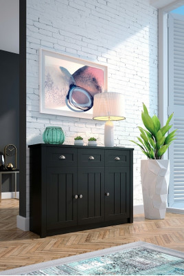 Landhaus Gréng Kommoden aus Holz Sideboard Anrichte Héichschaf Kommode Anrichte