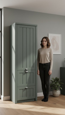 Kleederaschaf Holzzuf Kaf Handaarbecht Vollholz Kaf Masiv Landhausstil