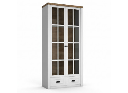 Klassesch Glas Bar Holzschaf Glasvitrin Vitrineschaf Wunnzëmmer