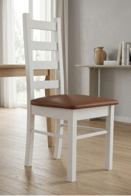 Klassesch Iesszëmmer Miwwelen Holz Still Still Design Lehnstull Holz Polstersëtz