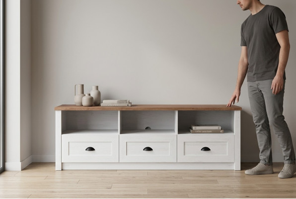 Design Regaler RTV Sideboard Fernseh Wand Niddreg Luxus Board Schaf Kommode Regal