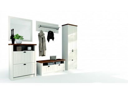 Garderobeset Holz Späicher Diergarderob 5 Stéck Nei Gang Garderoben Diele Set