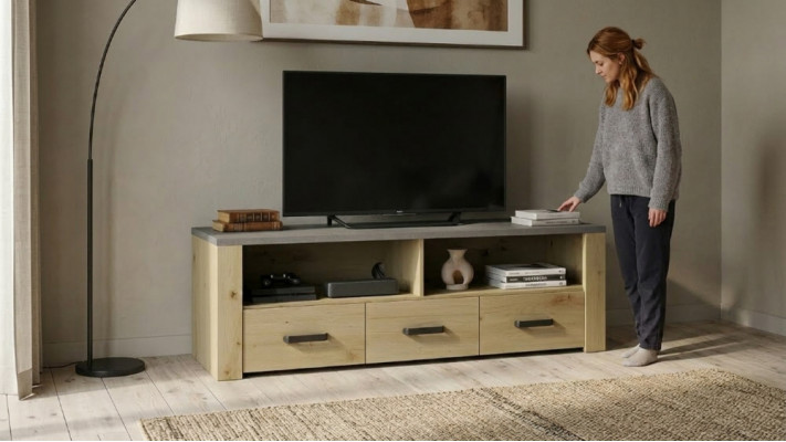 RTV Design Sideboard Fernseh Héichglanz Déif Luxus Kommode Schaf Nei Board Mauer