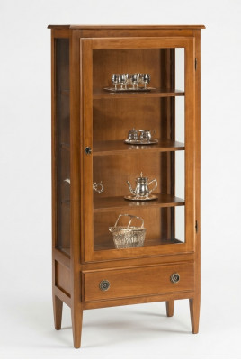 Vitrin Kommode Schaf Regal Modernen Stil Wunnzëmmer Glasschaf Vitrine Nei