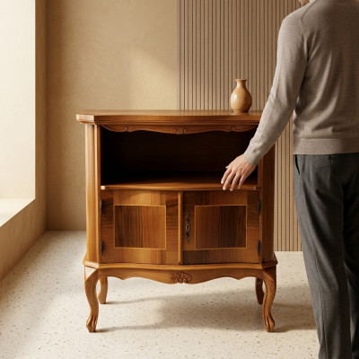 rtv Design Säitenschaf Fernseh Niddereg Kommode tv Luxus Schaf Holz brong Miwwelen Nei