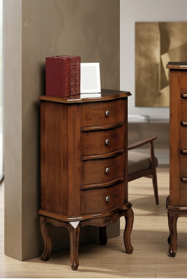 Sideboard Holz Tirangsschaf Schaf Kommod mat 4 Tirangen, Sidetable Nei