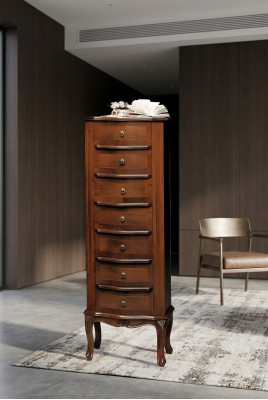 Kommode mat 6 Tiräng Sideboard wäiss Anrichte Holz Tirangschaf Schaf