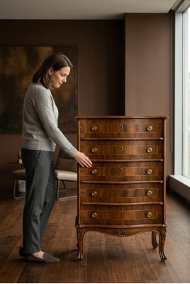 Modern Kommode a Braun - 5 Tiräng Schlofkummersschaf villfälteg Nei