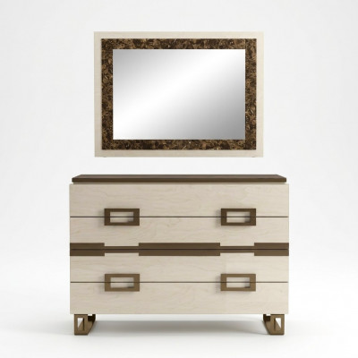 Set Kommode Spigel Holz Kommoden Kommodeschaf Design Modern Grupp Miwwelen