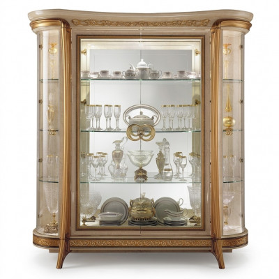 Vitrin Schaf Vitrine Wunnzëmmer Schief Schau Design Italienesch Miwwelen Nei