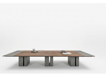 Kanzlei Holz Design Büro Miwwel Versammlungsdëscher Konferenz Dësch Modern