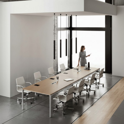 Bespriechung Dësch Büro Miwwelen Meeting Konferenzdësch Frezza Ariichtung Dëscher xxl