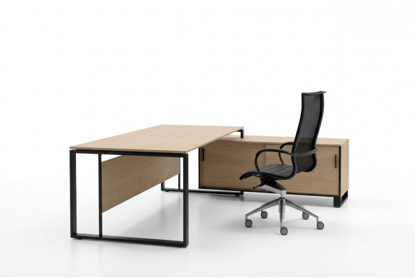Eckschreibtisch Computer Bureau Dësch Regal Schreifdësch Dësch Büro Miwwelen Frezza
