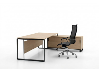 Eckschreibtisch Computer Bureau Dësch Regal Schreifdësch Dësch Büro Miwwelen Frezza