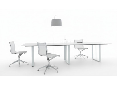 Bespriechung Dësch Bureauméier Dëscher Meeting Konferenzdësch 280cm xxl Ariichtung