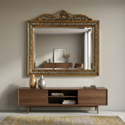 Klasseschen Designer Spigel Wandspigel Viereckegen Barock Gold Modell BV1579O