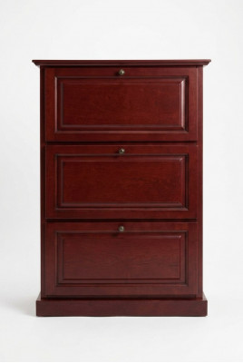 Schongestell 3 Schëffer Kommode Massivholz Miwwelen Schongestell Schounregal Regal