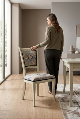 Lehnst Still Relax Design Fauteuil Italien Iesszëmmerstull Holz Stull Miwwelen