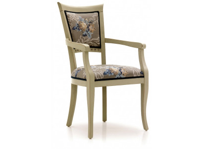 Iesszëmmerstull Art déco Aarmleen Iesszëmmer Still Design Textil Luxus Méifarweg