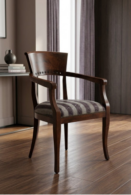 Stull mat Äermreschter Iesszëmmerstull Holz Nei Iesszëmmer Still Design Fauteuil Déco