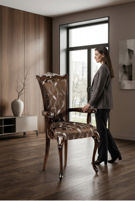 Stillen Iesszëmmerstill Bürostill Miwwelen Lehn Fotel Still Design Polsterstill Holz