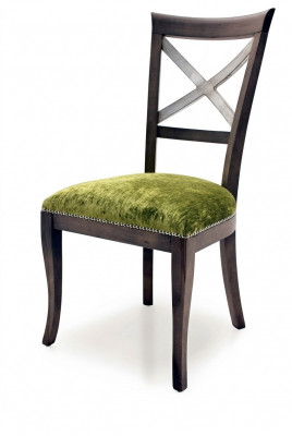 Design Stull Fauteuil Gepolstert Modern Iessdësch Still Luxus Stoff Holz Miwwelen
