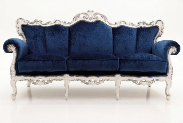 Textil Sofa Couch Polster Sofa 3 Sëtzer Couchen Sofas Art déco Dräisëtzer Nei