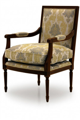 Luxus Design Miwwel Still Art déco Design Fauteuil Textil Wunnzëmmer Lounge Nei