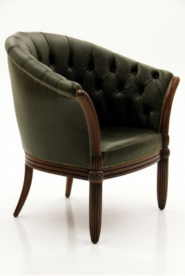 Luxus Design Miwwelen Still Klassesch Design Fauteuil Textil Wunnzëmmer Lounge Nei